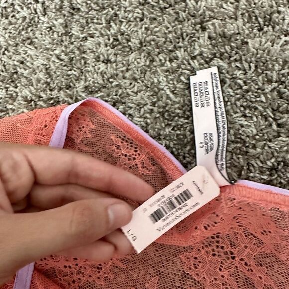 NWT Victoria’s Secret Angel Lace Ruffle High Waist Cheeky Underwear Size Large - Picture 2 of 6